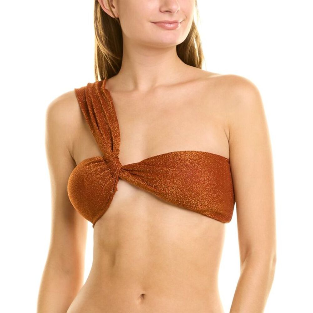Sonya Womens  Petra One-Shoulder Top, Gold